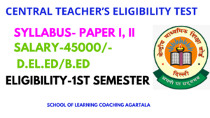 Introduction to CTET  The Central Teacher Eligibility Test (CTET) is a national-level examination that assesses candidates' eligibility for teaching positions in primary and upper primary schools across India. For aspiring teachers in Tripura, especially in Agartala, clearing the CTET is crucial for securing teaching jobs in government and private schools. School Of Learning Coaching Agartala offered CTET in both English  & Bengali medium for better understanding.  Given the competitive nature of the CTET, enrolling in a reputable coaching centre can significantly enhance your chances of success. This article will guide you through the best CTET coaching centres in Agartala, helping you make an informed choice.  The Best CTET Coaching in Tripura, Agartala    Criteria for Choosing the Best CTET Coaching Centre  Selecting the right coaching centre involves evaluating several factors that contribute to effective preparation:  Accreditation and Reputation: The credibility of a coaching centre is paramount. Opt for centres that have established themselves as leaders in CTET coaching, with a track record of producing successful candidates.  Expertise of Faculty: The knowledge and experience of the faculty are crucial. Teachers who are well-versed in the CTET syllabus and exam pattern can provide targeted guidance and strategies to help you excel.  Curriculum and Study Materials: A comprehensive curriculum that covers all aspects of the CTET syllabus is essential. Look for centres that offer updated study materials, including books, notes, and practice papers.  Past Performance and Success Rate: Investigate the centre’s historical performance. High success rates and a large number of successful candidates are indicators of effective coaching.  Facilities and Infrastructure: Modern classrooms, libraries, and digital learning tools can enhance your study experience. Centres that offer these facilities tend to provide a more conducive learning environment.  Location and Accessibility: The centre should be conveniently located, making it easy to attend classes regularly. Accessibility via public transport is an added advantage.  Student Feedback and Reviews: Testimonials and reviews from former students provide insights into the coaching centre’s strengths and weaknesses. Consistently positive feedback is a good sign.  Top CTET Coaching Centres in Agartala, Tripura  Agartala hosts several coaching centres that have built a strong reputation for CTET preparation. Here are some of the top centres:  School Of Learning Coaching Agartala: Teaching Faculty Overview: Known for its experienced faculty and comprehensive curriculum, Centre A has a high success rate in CTET exams. Pros: Experienced instructors, updated study materials, good infrastructure. Cons: Fees may be higher compared to other centres.  School Of Learning Coaching Agartala: Affordable Fee  Overview: Centre B offers a balanced approach with well-structured courses and flexible batch timings. It’s particularly known for its supportive faculty. Pros: Affordable fees, flexible timings, supportive faculty. Cons: Limited advanced infrastructure.  School Of Learning Coaching Agartala: Basic to Advance Overview: Centre C focuses on personalized attention with small batch sizes and regular mock tests. It’s ideal for students who prefer a more focused learning environment. Pros: Small batch sizes, personalized coaching, regular mock tests. Cons: Fewer batch options, which may not suit all schedules.  In-Depth Analysis of Leading Centres  Centre A: Overview: Centre A has a strong track record in CTET coaching, with numerous students successfully clearing the exam. The centre offers both weekday and weekend batches to cater to different schedules. Pros: High success rate, comprehensive curriculum, experienced faculty. Cons: Higher fees might be a deterrent for some students.  Centre B: Overview: This centre is known for its affordability and flexible scheduling, making it a popular choice among working professionals. The faculty is approachable and offers extra help to struggling students. Pros: Flexible batch timings, affordable, good student support. Cons: Infrastructure might not be as modern as other centres.  Centre C: Overview: Centre C is ideal for students who prefer more personalized coaching. With a focus on small batches, the centre provides individual attention and regular assessments. Pros: Personalized attention, frequent assessments, focused approach. Cons: Limited batch options could be restrictive.  Online vs. Offline Coaching Options  With the growing demand for flexibility in education, many students are considering online coaching as an alternative to traditional classroom-based coaching. Here’s how the two compare:  Online Coaching: Pros: Flexibility in timing, access to a wide range of resources, the convenience of learning from home. Cons: Lack of direct interaction with faculty, requires self-discipline, may miss out on group study benefits.  Offline Coaching: Pros: Structured environment, face-to-face interaction with instructors, access to physical resources like libraries. Cons: Fixed schedules, commuting required, potentially higher costs due to infrastructure.  Hybrid Models: Some coaching centres offer hybrid models, combining the advantages of both online and offline coaching. This model is particularly beneficial for students who want the flexibility of online learning without missing out on the benefits of traditional classroom interaction.  Preparing for the CTET Exam  Success in the CTET exam requires a strategic approach to preparation. Here are some key tips:  Understanding the CTET Exam Structure: The CTET consists of two papers – Paper I for classes I to V and Paper II for classes VI to VIII. Knowing the structure and the types of questions asked is crucial.  Key Subjects and Syllabus Coverage: Focus on core subjects such as Child Development and Pedagogy, Language I and II, Mathematics, Environmental Studies, and Social Studies. Ensure you cover the entire syllabus comprehensively.  Effective Study Techniques: Develop a study plan that includes daily reading, regular revisions, and solving practice papers. Make use of both textbooks and coaching centre materials.  Time Management Strategies: Allocate specific times for each subject and stick to your schedule. Time management is critical, especially when preparing for competitive exams like CTET.  The Importance of Mock Tests: Regularly take mock tests to assess your preparation level. They help you get familiar with the exam format and improve your speed and accuracy.  Financial Considerations  Cost of CTET Coaching in Agartala: Coaching fees in Agartala vary depending on the centre’s reputation, faculty, and facilities. It’s important to balance cost with the quality of education provided.  Scholarship and Financial Aid Options: Some centres offer scholarships or discounts based on merit or financial need. Investigating these options can help reduce the financial burden.  Value for Money: Consider the long-term benefits of investing in quality coaching. A slightly higher fee may be justified if the centre has a proven track record of success.  Frequently Asked Questions  What is the success rate of CTET coaching centres in Agartala? Success rates vary, but leading centres in Agartala boast success rates of 70% and above.  How does the experience of faculty affect my preparation? Experienced faculty can offer deep insights, effective strategies, and personalized guidance, which can significantly enhance your preparation.  Can I prepare for the CTET exam online? Yes, online coaching is a viable option, especially for students who require flexibility or cannot attend in-person classes.  How long does it take to complete a CTET coaching program? Most CTET coaching programs last between 3 to 6 months, depending on the intensity and frequency of classes.  Are there scholarships available for CTET coaching in Agartala? Some coaching centres offer scholarships or discounts based on merit, financial need, or early enrollment.  What factors should I consider when choosing a CTET coaching centre? Consider factors such as faculty expertise, past success rates, curriculum, infrastructure, and student reviews when choosing a centre.  Conclusion  Choosing the right CTET coaching centre in Agartala is crucial for your success in the exam. By considering factors like faculty expertise, infrastructure, and student reviews, you can make an informed decision that best suits your needs and goals. Remember, investing in quality coaching is an investment in your future teaching career.