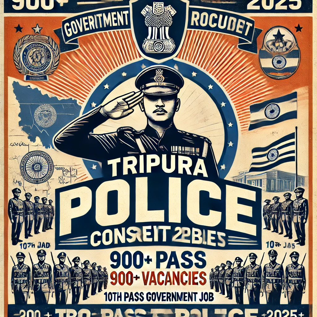 Tripura Police Constable Recruitment 2025 vacancies are going to be recruited by the Tripura Police Department. About 900+ vacancies for constables in 2025.  Check the process, eligibility criteria, application steps, and tips to secure your spot. Table of Contents Overview of Tripura Police Constable Recruitment 2025 Important Dates and Events Eligibility Criteria Educational Qualifications Age Limit Physical Standards Vacancy Details Selection Process How to Apply Online Application Fee Exam Pattern Syllabus for Written Exam Physical Efficiency Test (PET) Details Tips to Prepare for the Tripura Police Constable Exam Documents Required for Application Salary and Benefits Frequently Asked Questions (FAQs) Conclusion 1. Overview of Tripura Police Constable Recruitment 2025  The Tripura Police Department has opened 900+ constable vacancies to strengthen the state’s law enforcement. This recruitment offers a great opportunity for candidates seeking a stable and respected government job. Both male and female candidates are encouraged to apply. Tripura Police Constable Recruitment 2025: 900+ Vacancies 2. Important Dates and Events  Event Date Notification Release Date January 10, 2025 Online Application Starts January 15, 2025 Last Date to Apply February 20, 2025 Admit Card Release March 10, 2025 Examination Date April 5, 2025 Results Announcement May 2025 3. Eligibility Criteria  Educational Qualifications  Candidates must have passed 10th or equivalent from a recognized board. Indian Citizen and Must have PRTC Age Limit  General Category: 18–24 years SC/ST/OBC: Relaxation of up to 5 years Physical Standards  Gender Height (cm) Chest (cm) (For Males) Male 168 81-85 Female 155 Not Applicable 4. Vacancy Details Category Male Female Total General 300 150 450 SC 120 80 200 ST 140 110 250 Total 560 340 900 5. Selection Process The recruitment process involves: Written Examination: Testing general knowledge, reasoning, and language skills. Physical Efficiency Test (PET): Evaluating physical fitness. Medical Examination: Ensuring candidates are medically fit. Document Verification: Authenticating documents submitted by candidates. 6. How to Apply Online Follow these steps to apply: Visit the official website of Tripura Police (www.tripurapolice.gov.in). Click on the ‘Recruitment 2025’ tab. Fill out the application form with correct details. Upload scanned copies of required documents. Pay the application fee online. Submit the application and save a copy for future reference. 7. Application Fee  Category Fee (INR) General/OBC 300 SC/ST/Female 100 8. Exam Pattern  The written examination consists of: Section Questions Marks General Knowledge 25 25 Reasoning Ability 25 25 Numerical Ability 25 25 English Language 25 25 Total 100 100 Duration: 2 hours Negative Marking: No negative marking 9. Syllabus for Written Exam  General Knowledge: Current affairs, history, geography, Indian polity Reasoning Ability: Logical reasoning, puzzles, coding-decoding Numerical Ability: Basic arithmetic, percentages, ratios English Language: Grammar, vocabulary, comprehension 10. Physical Efficiency Test (PET) Details  Activity Male (Timing) Female (Timing) 1.6 km Run 6 mins 8 mins Long Jump 12 ft 9 ft High Jump 4 ft 3 ft 11. Tips to Prepare for the Tripura Police Constable Exam  Understand the Syllabus: Familiarize yourself with the exam pattern and syllabus. Make a Study Plan: Allocate time for each subject and revise regularly. Focus on Fitness: Regularly practice running and other physical activities. Mock Tests: Attempt online practice tests to improve speed and accuracy. Read Newspapers: Stay updated with current affairs. 12. Documents Required for Application  Scanned copy of 10th mark sheet Aadhaar Card or any government ID Category Certificate (if applicable) Recent Passport-Sized Photograph Domicile Certificate 13. Salary and Benefits  Basic Pay: INR 21,700–69,100 (Level-3 pay scale) Allowances: HRA, DA, and other perks Job Security: Permanent government position with pension benefits 14. Frequently Asked Questions (FAQs)  Q1. What is the last date to apply for Tripura Police Constable Recruitment 2025? The last date to apply is February 20, 2025. Q2. Is there any negative marking in the written exam? No, there is no negative marking in the written exam. Q3. Can candidates from other states apply? Yes, candidates from other states can apply, but preference may be given to Tripura residents. Q4. What is the minimum height requirement for female candidates? Female candidates must have a minimum height of 155 cm. Q5. When will the admit cards be released? Admit cards will be released on March 10, 2025. Q6. Are there any relaxation benefits for SC/ST candidates? Yes, SC/ST candidates receive age and fee relaxation as per government norms. 15. Conclusion  The Tripura Police Constable Recruitment 2025 is a fantastic opportunity for those looking to serve the community and build a rewarding career. Start your preparation early and stay updated with official notifications to maximize your chances of success. Good luck, future constables!